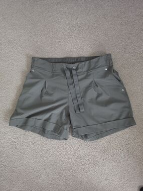 Women’s Olive Drawstring Shorts